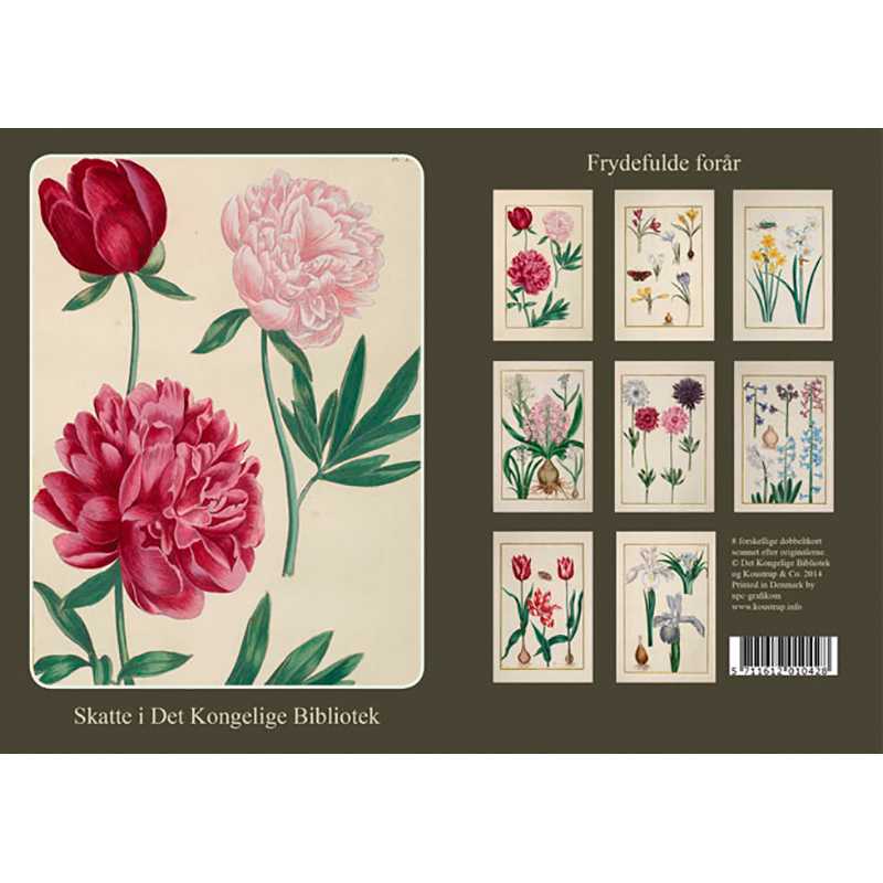 Joyful Spring: 8 tarjetas con sobres hechos en Europa