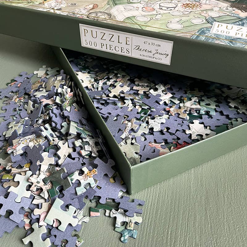 Puzzle Family Christmas de 500 piezas. Hecho en Europa