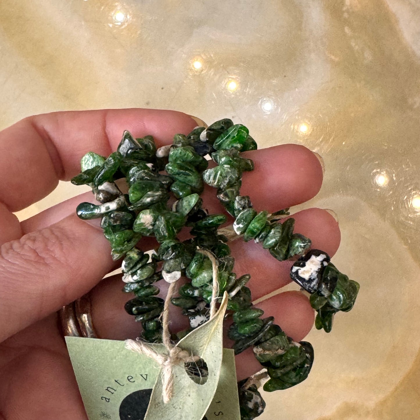 Pulsera Diopsita Chip