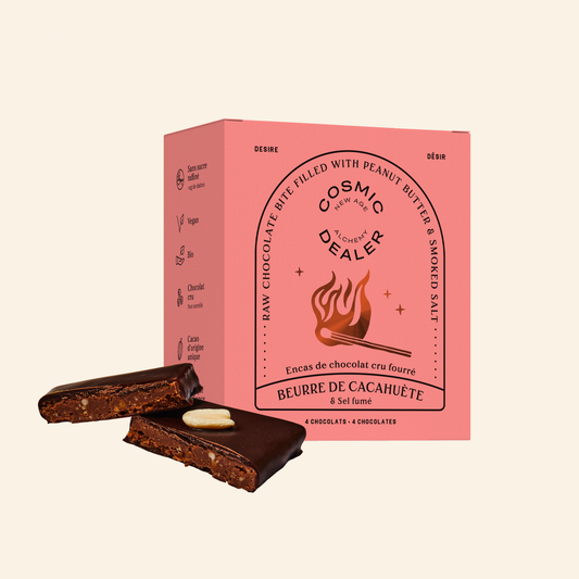 Caja 4 Chocolates de Mantequilla de Cacahuete & Sal Ahumada