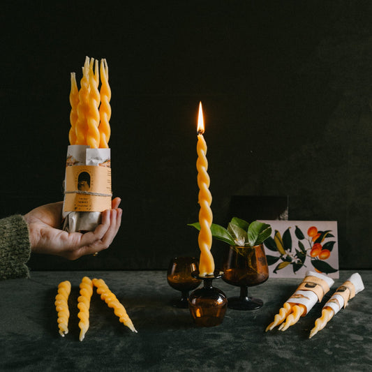 NEROLÍ  larga y trenzada 25gr/35gr (Vela ritual Naranja: Creatividad)