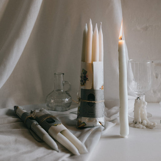 PAPIRO larga y mediana 25gr/35gr (Vela ritual Blanca: Abrir Camino y Claridad)