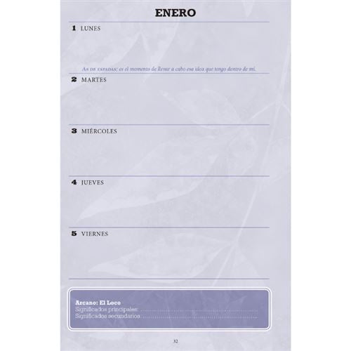 Agenda del tarot 2024