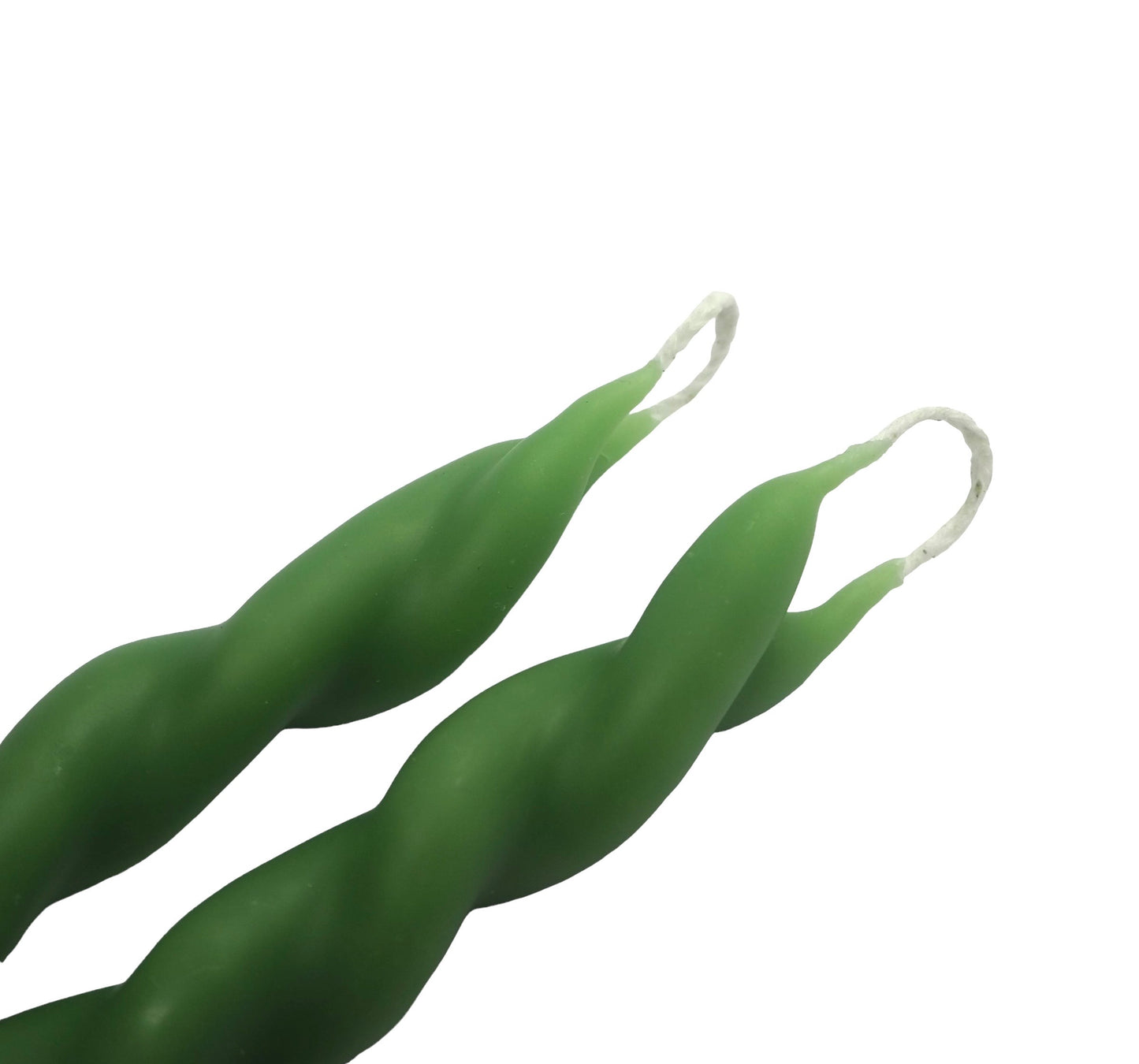 Vela verde ritual pareja ROMERO (Salud y Buena suerte) trenzada x 13cm