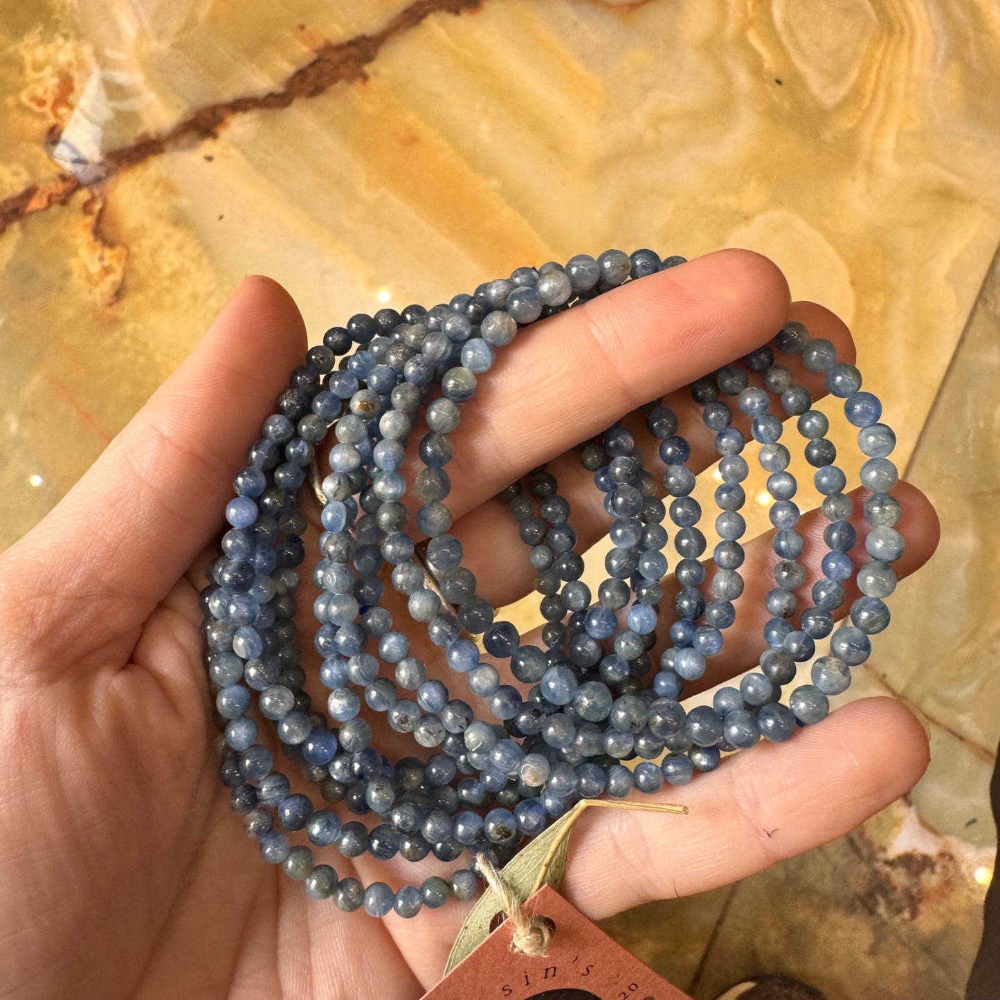 Pulsera Cianita 4 mm