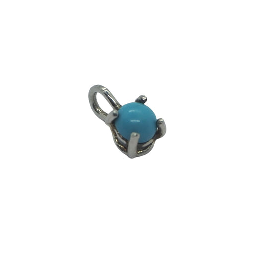 Colgante turquesa garras plata