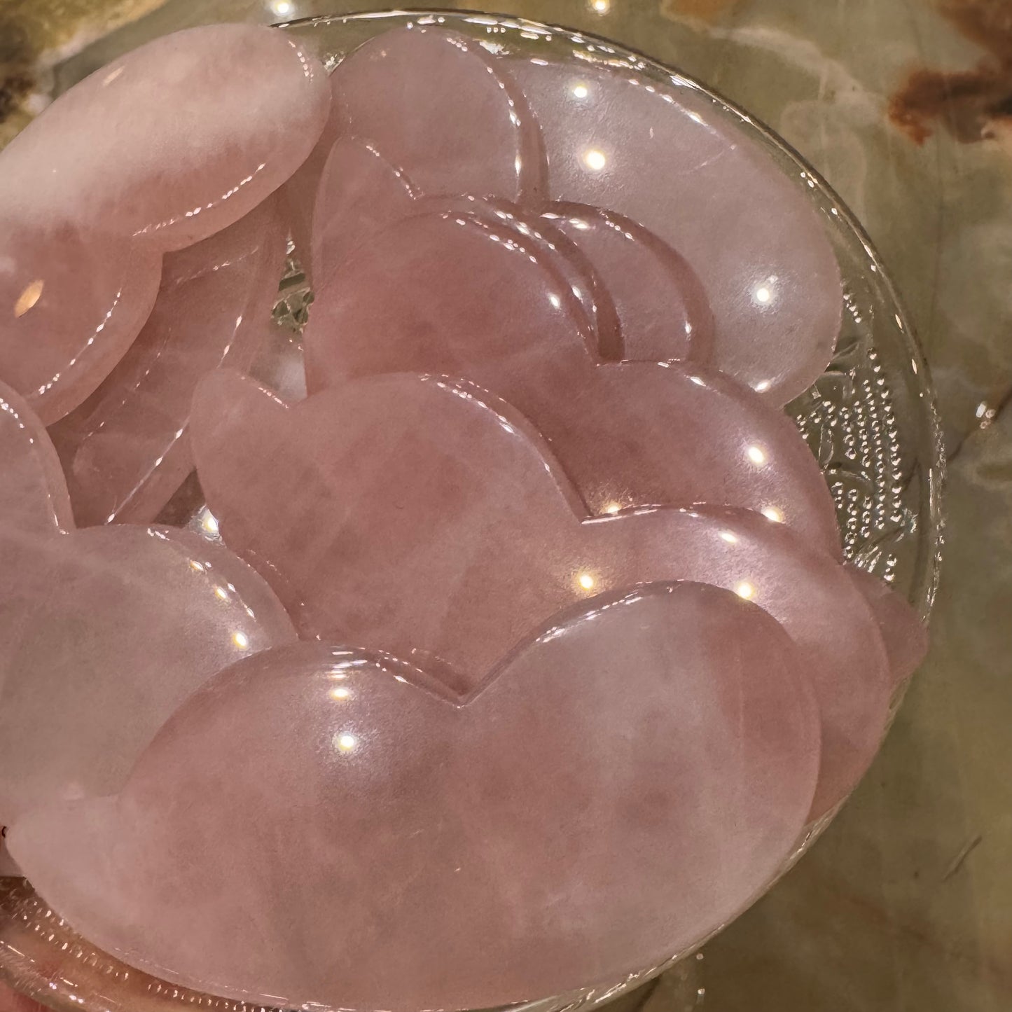 Gua sha cuarzo rosa forma calabaza