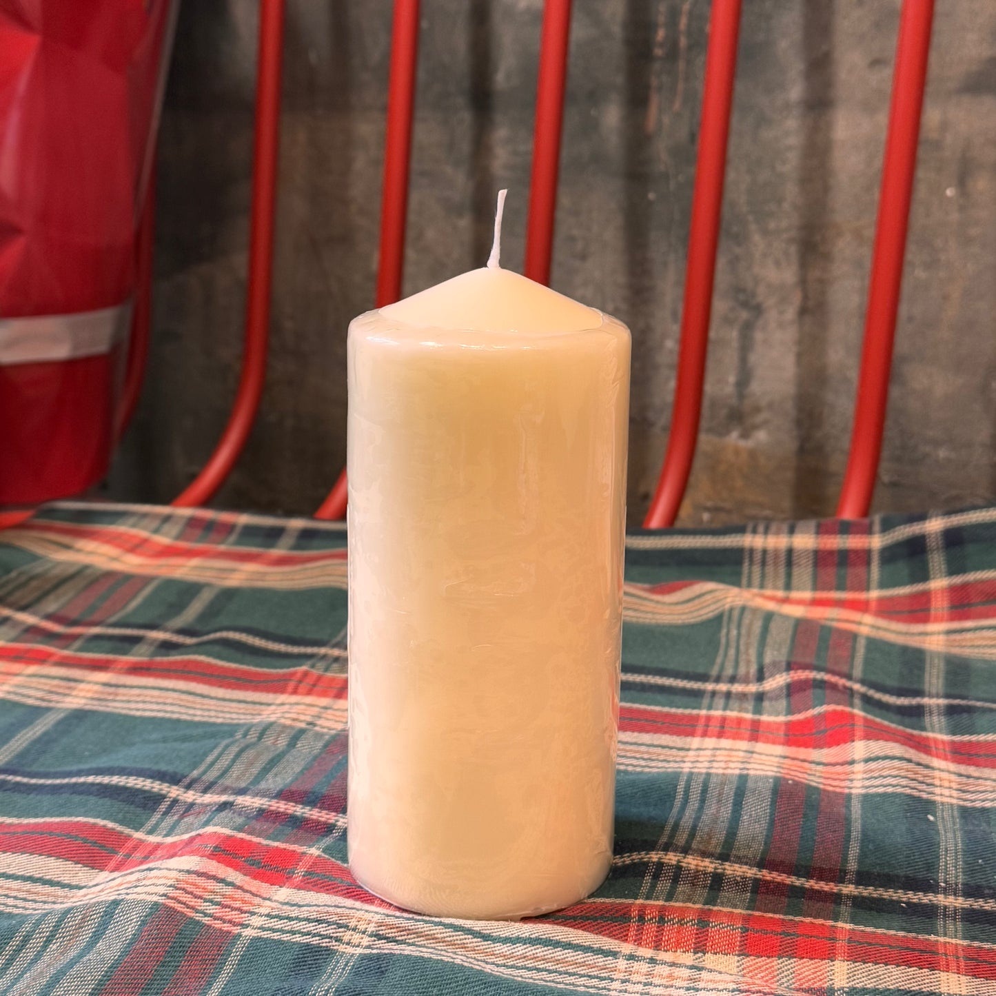 Velón crema pilar Cerería Mollá