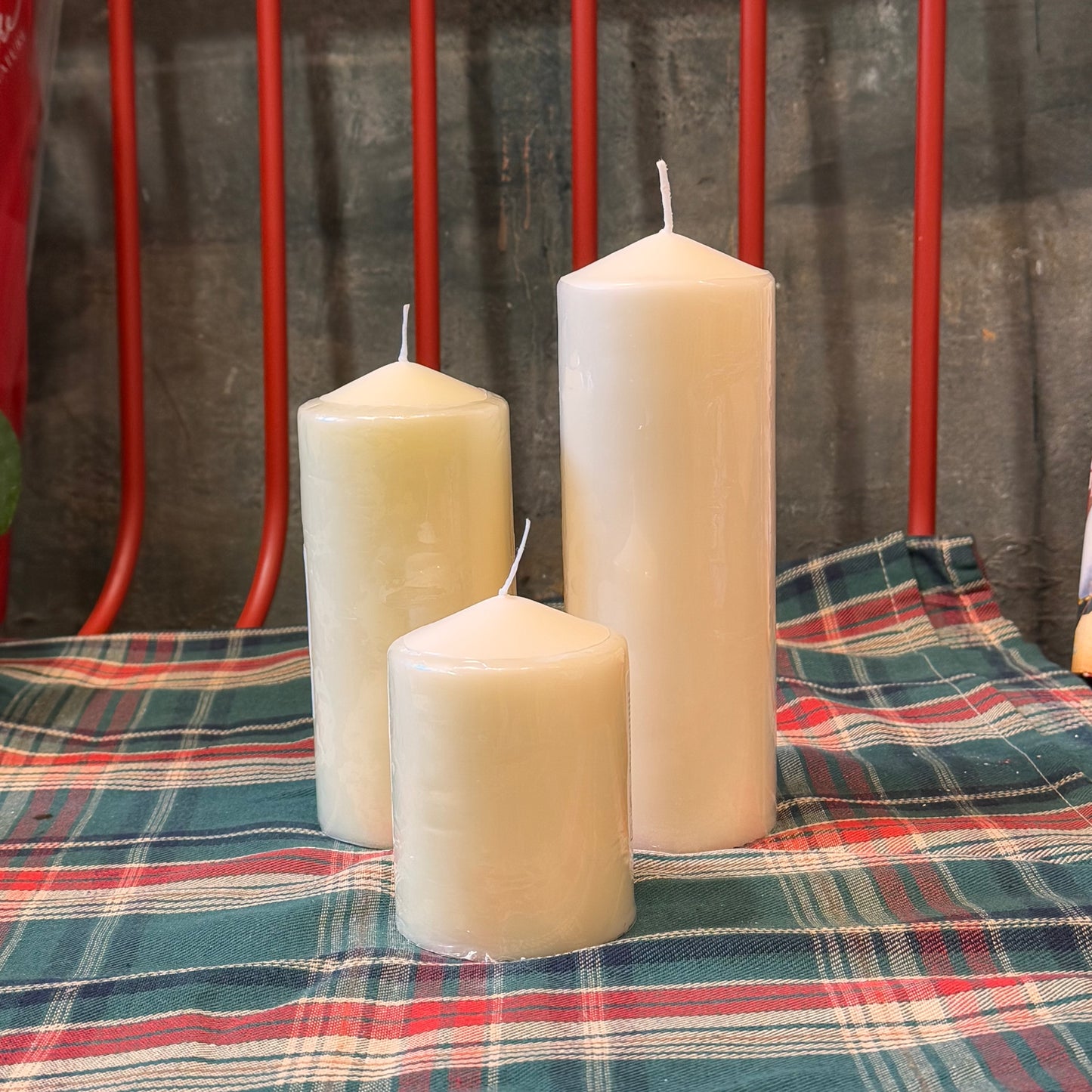 Velón crema pilar Cerería Mollá