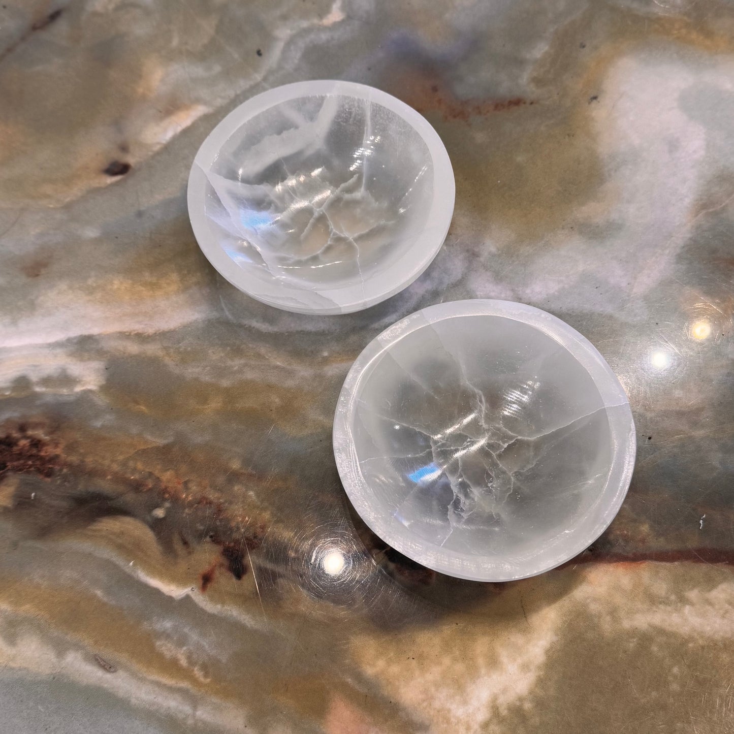 Cuenco de selenita limpiador energético