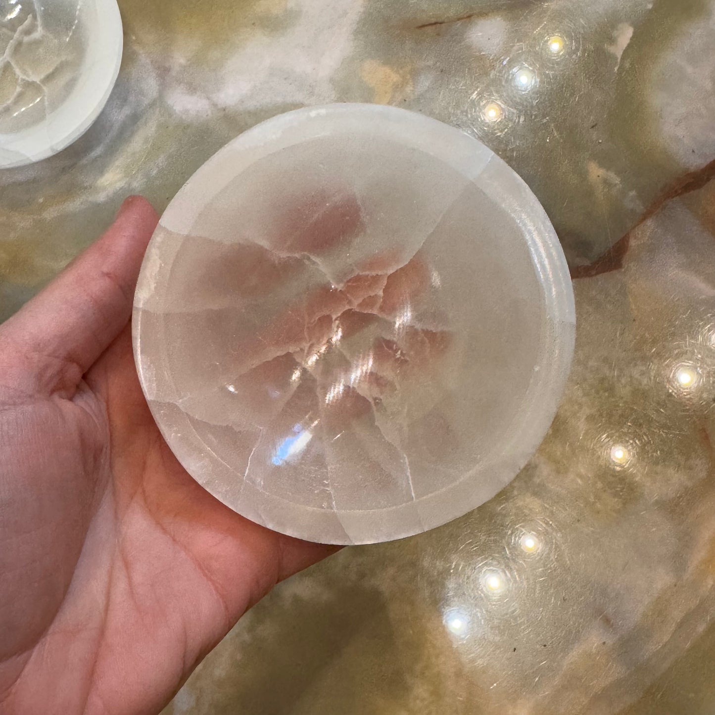 Cuenco de selenita limpiador energético