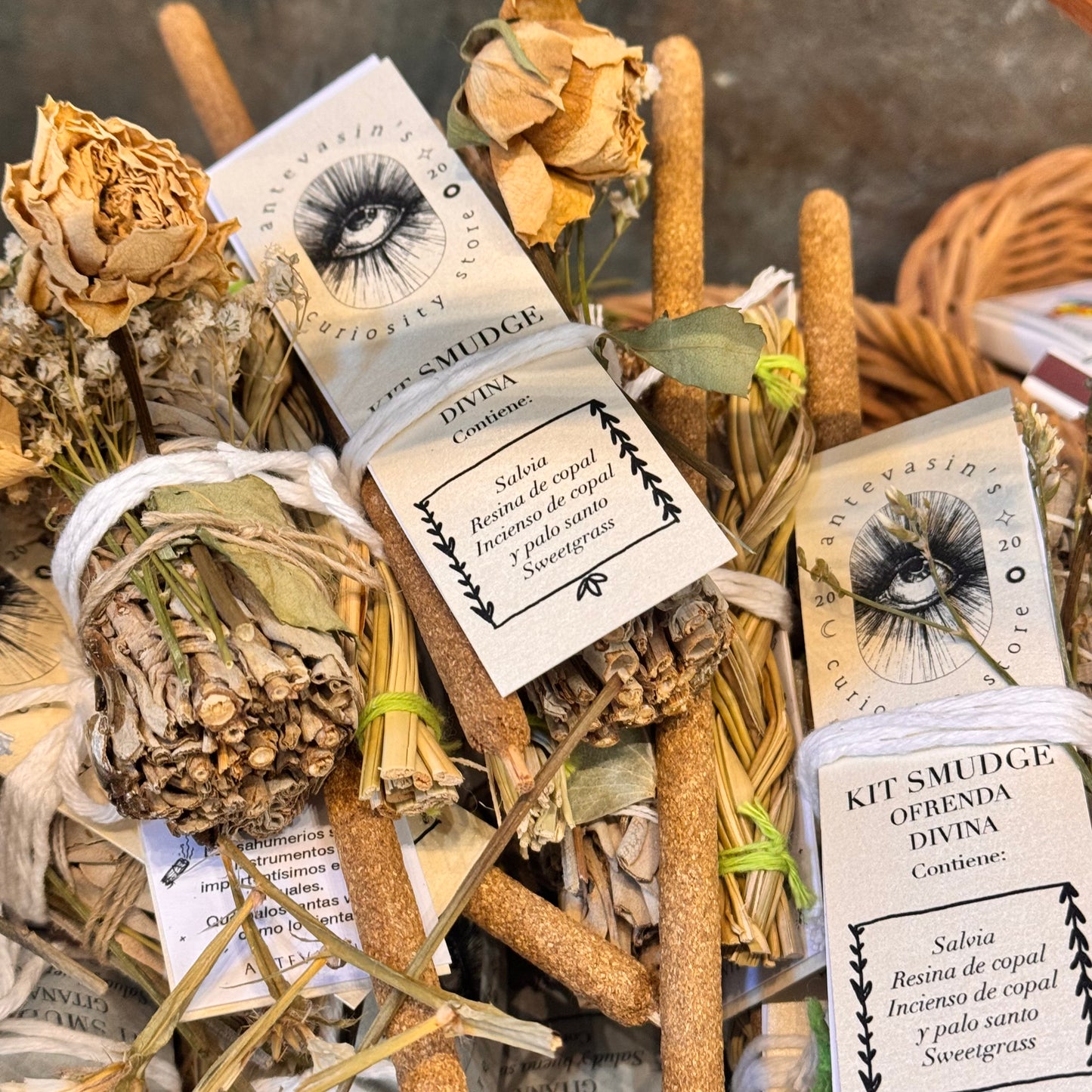 Kit smudge Salvia y Copal - OFRENDA DIVINA -