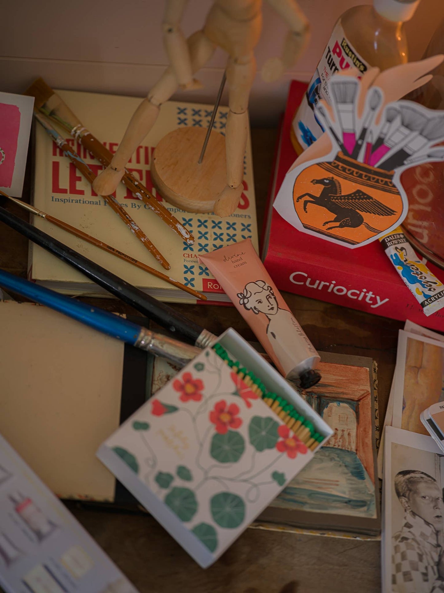 Caja cuadrada de Cerillas de Capuchina, Archivist luxury Matches