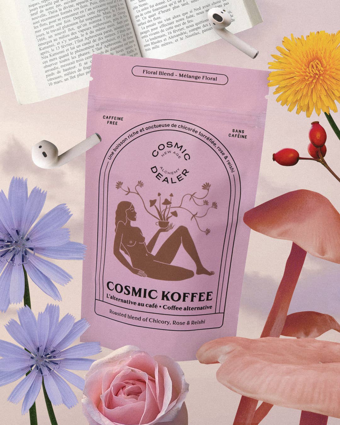 Café a base de hierbas: Rose + Reishi