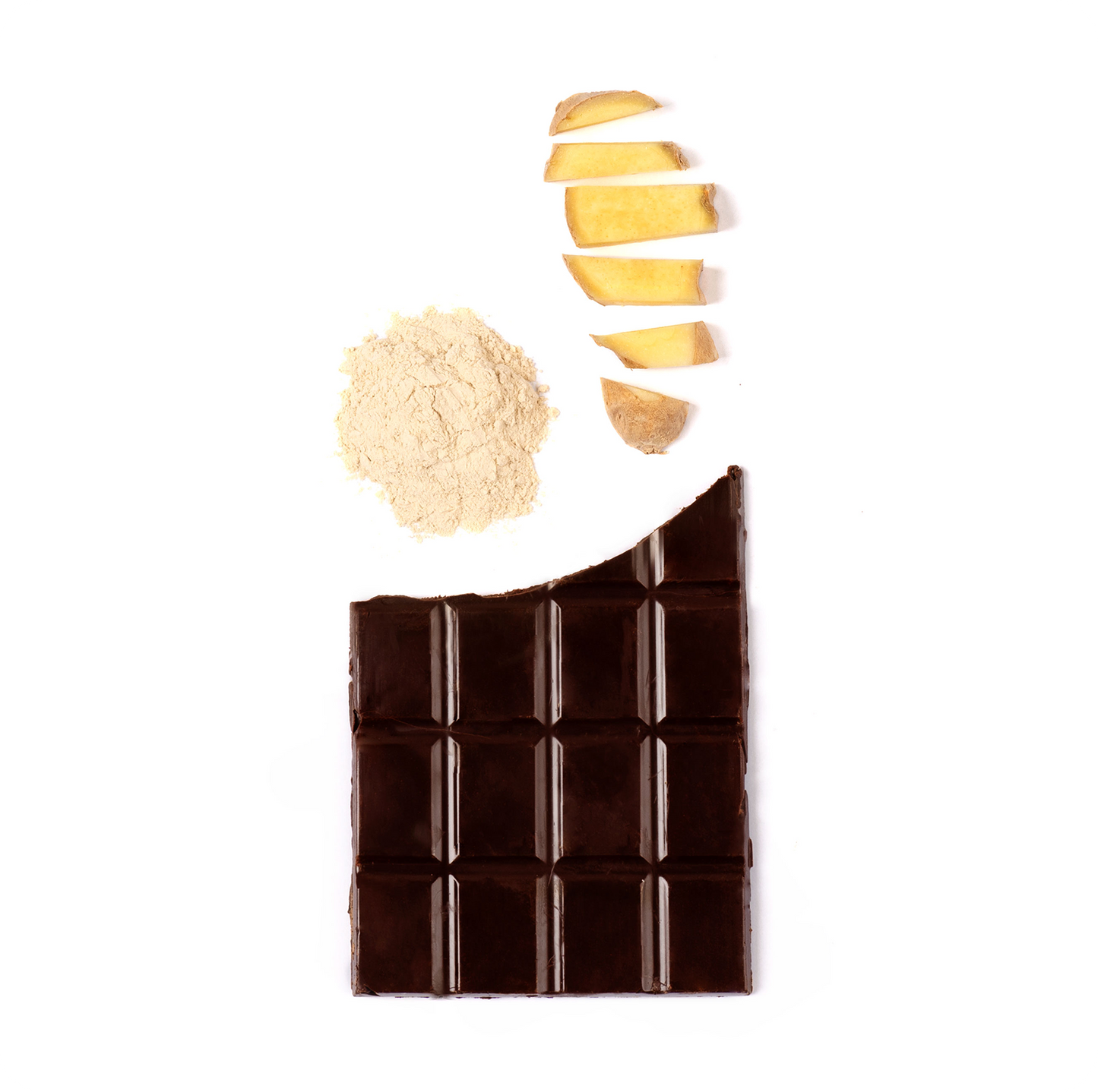 Tableta 100% - Chocolate negro con Limón Y jengibre