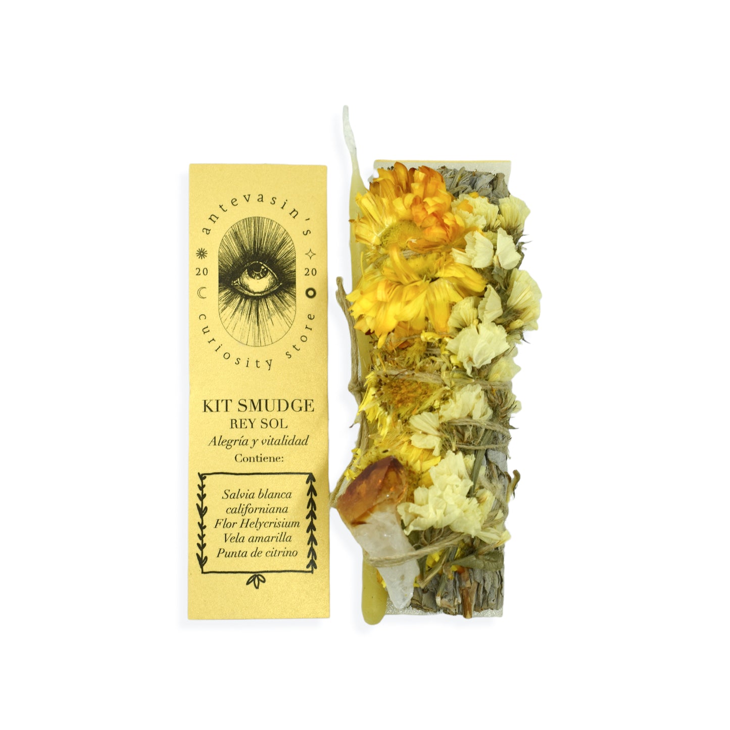 Kit smudge Rey Sol -ALEGRÍA Y VITALIDAD-