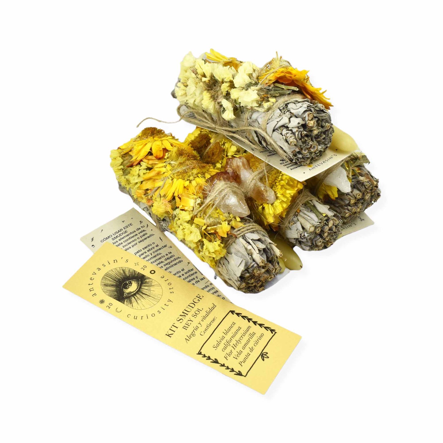 Kit smudge Rey Sol -ALEGRÍA Y VITALIDAD-