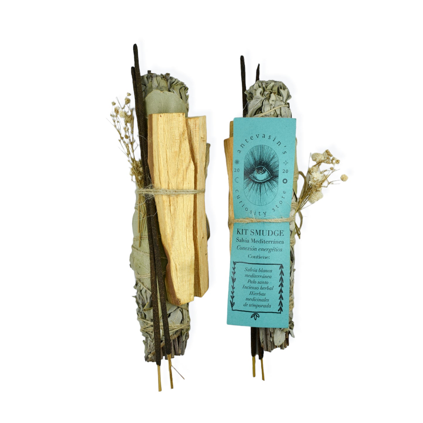 Kit smudge salvia mediterránea -CONEXIÓN ENERGÉTICA-