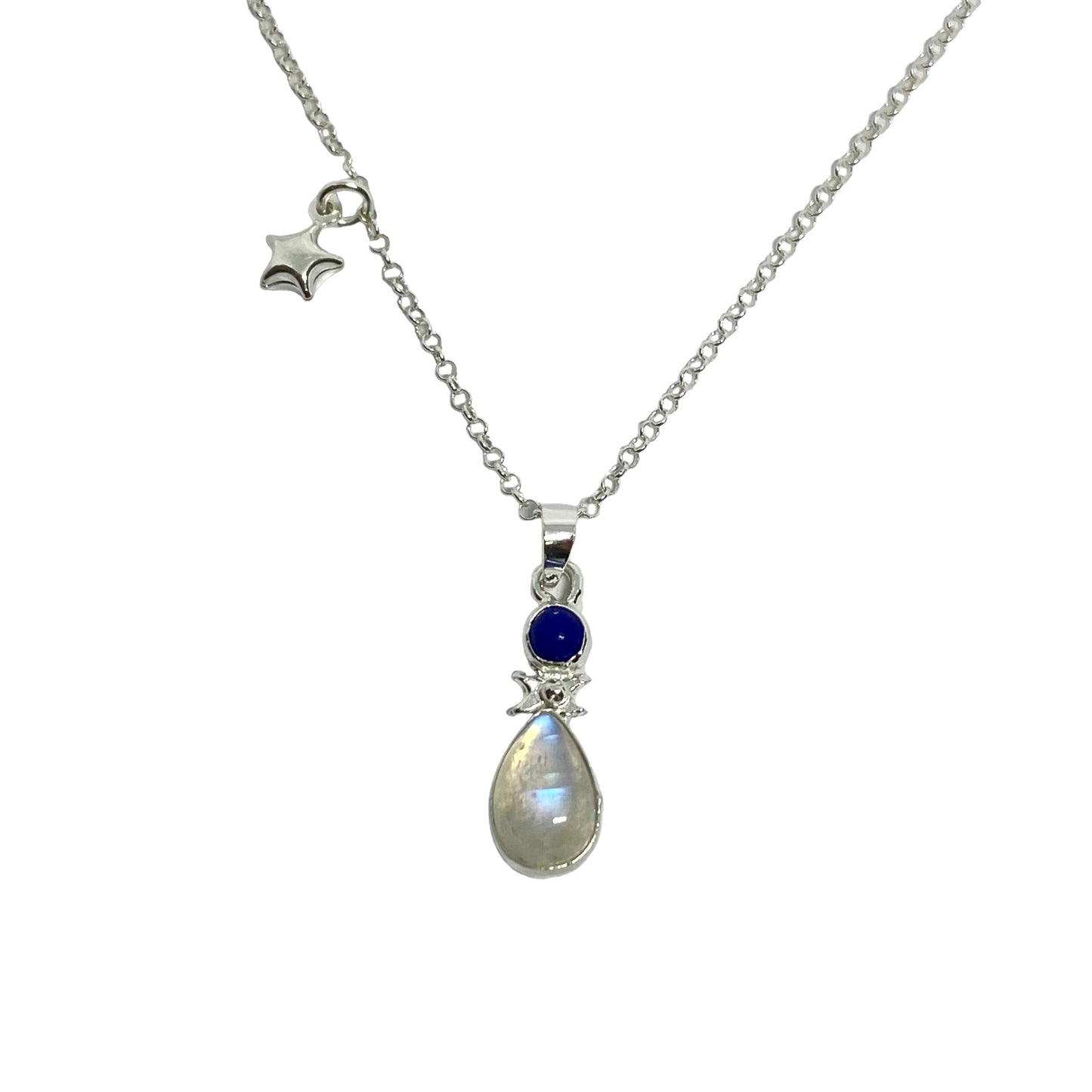 Talismán de la buena guía - Gota de piedra luna -