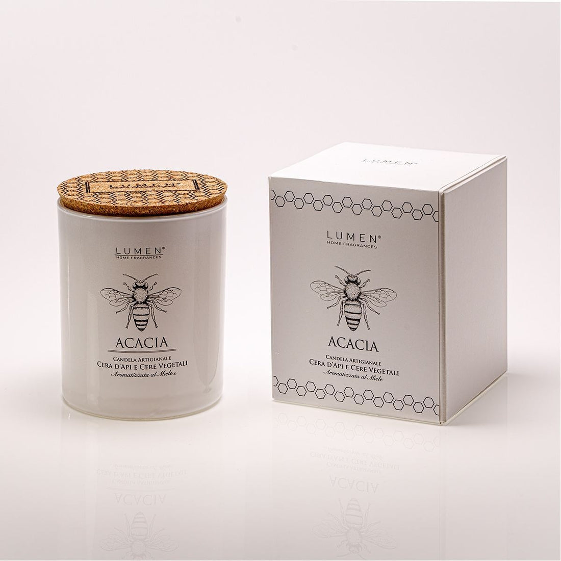 Vela con cera de abejas Tiglio 200ml