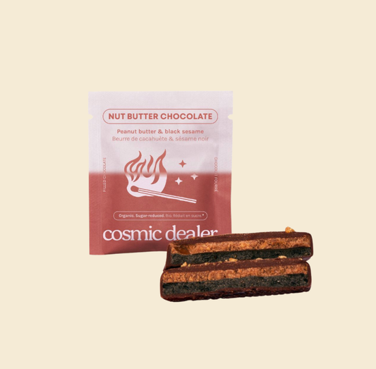 Chocolates de doble capa con cremas de frutos secos – Crema de cacahuete y tahini