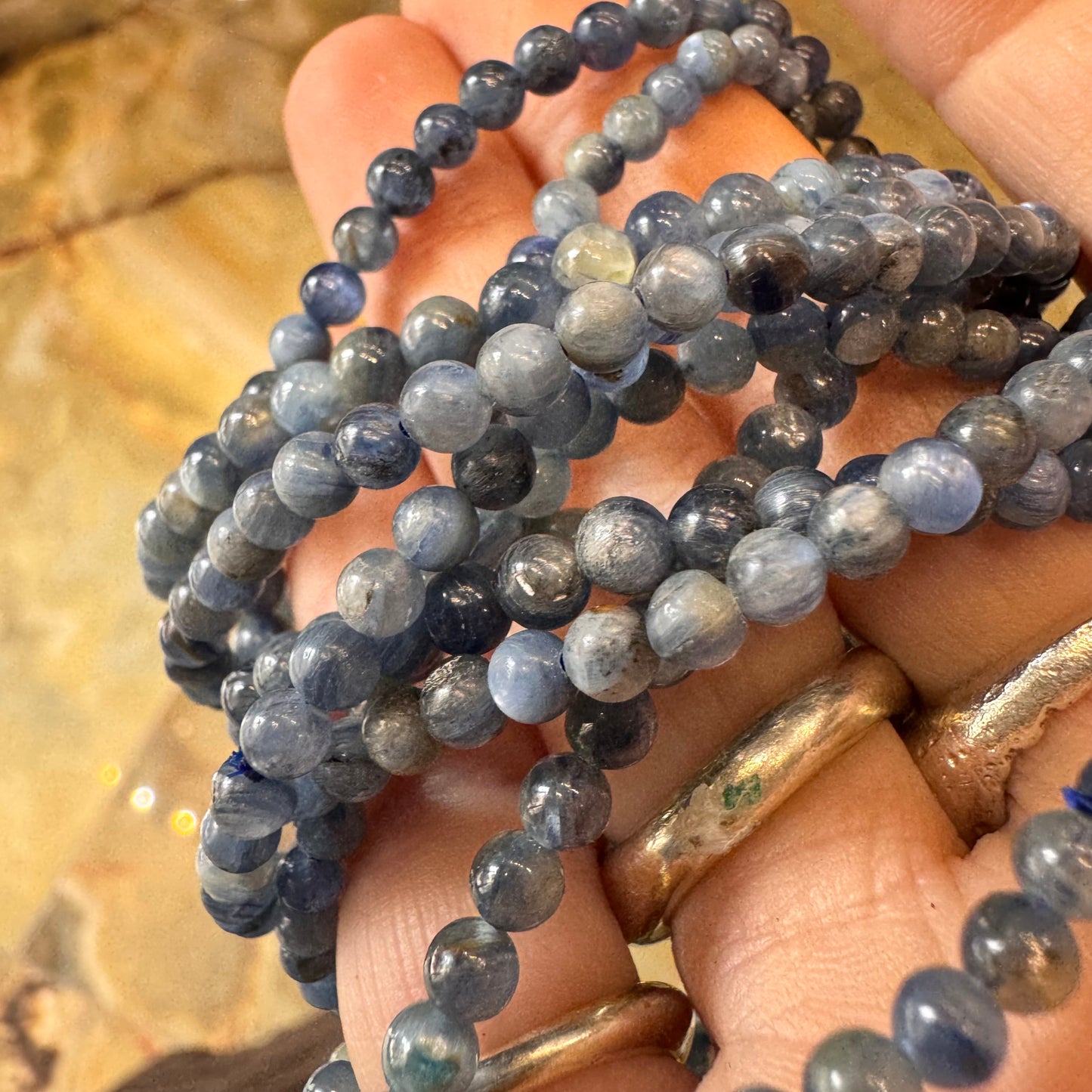 Pulsera Cianita 4 mm