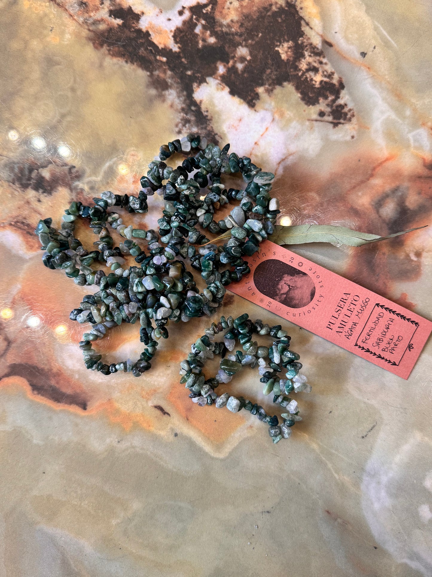 Pulsera Ágata Musgo