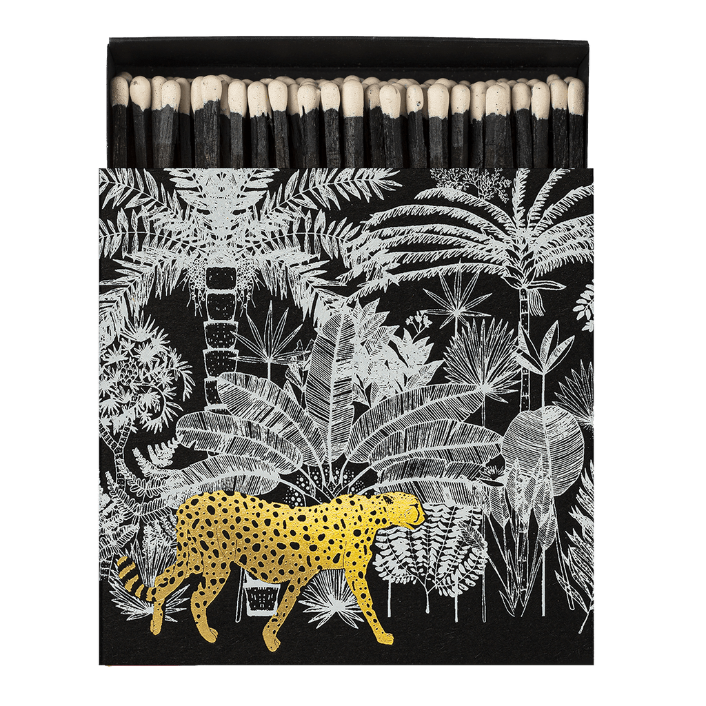 Cheetah in Jungle|Caja de cerillas negras