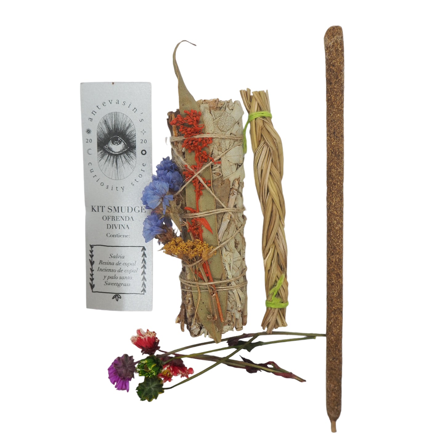 Kit smudge Salvia y Copal - OFRENDA DIVINA -