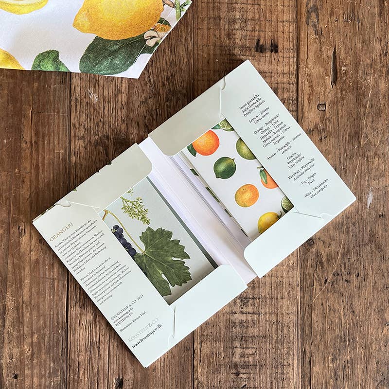 Carpeta de tarjetas Orangerie - 8 tarjetas con sobres (alemán)