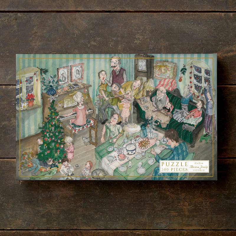 Puzzle Family Christmas de 500 piezas. Hecho en Europa