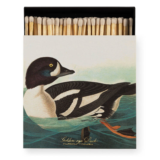 Cerillas de seguridad cuadradas The Golden-eye Duck por Audubon