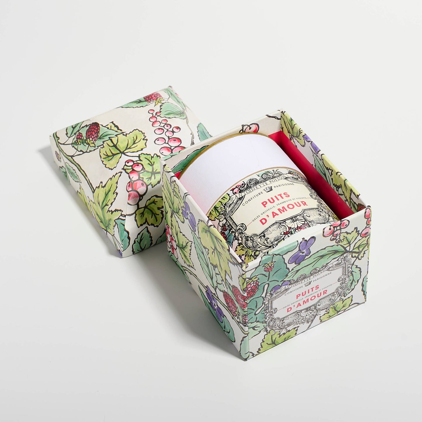 Estuche: Mermelada de grosella roja, frambuesa y violeta