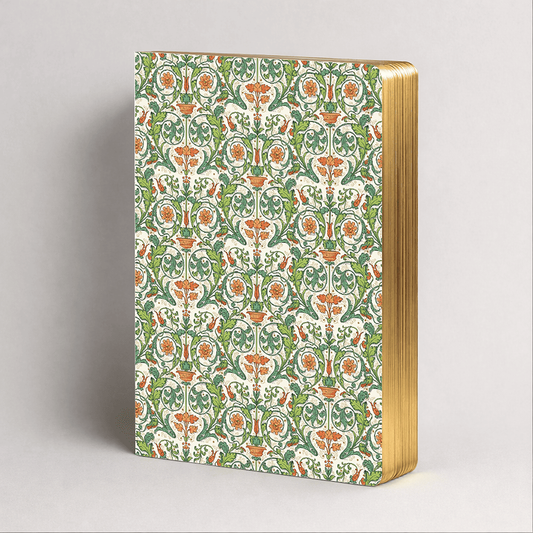 CUADERNO A5 ORO - FLORA