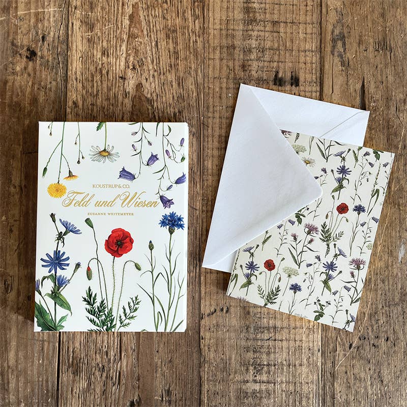 Carpeta de tarjetas Feld & Wiese - 8 tarjetas con sobres (alemán)