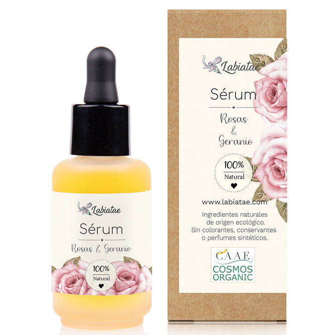 Serum facial bio rosas y geranio