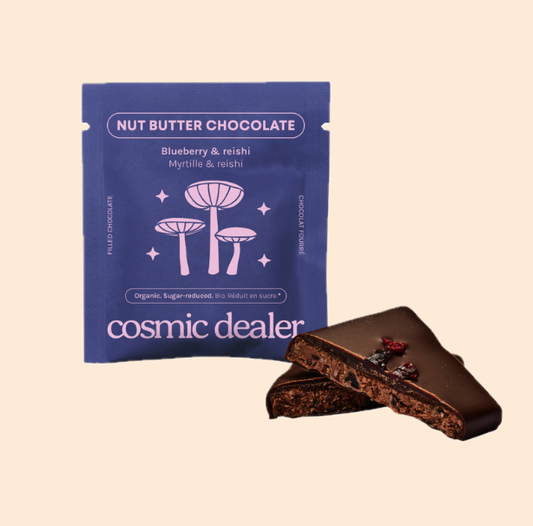 Chocolate individual de mantequilla de frutos secos y Arándano