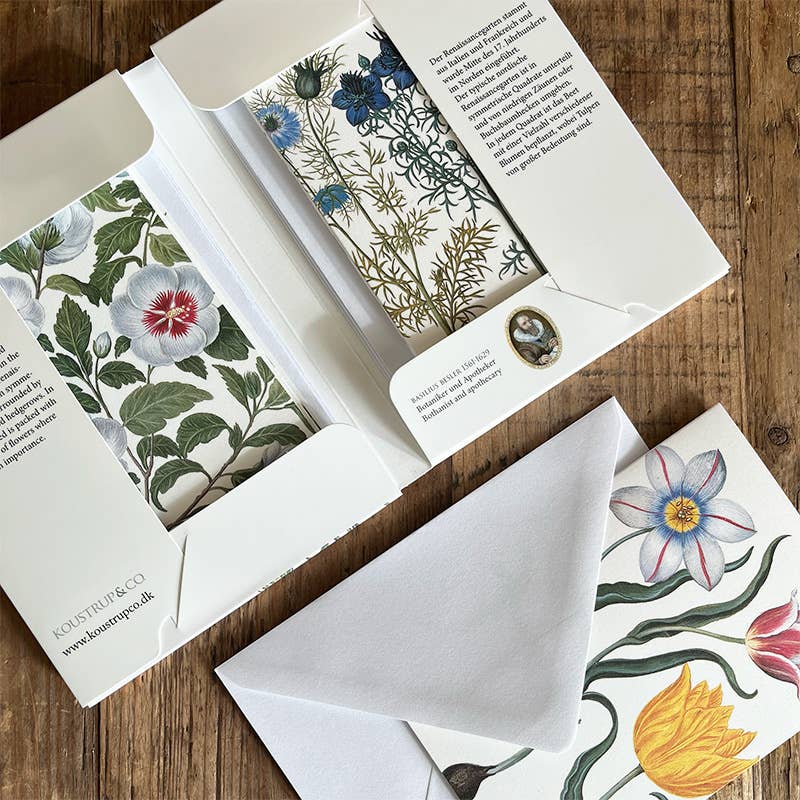 Carpeta de tarjetas Renaissancegarten - 8 tarjetas con sobres (alemán)