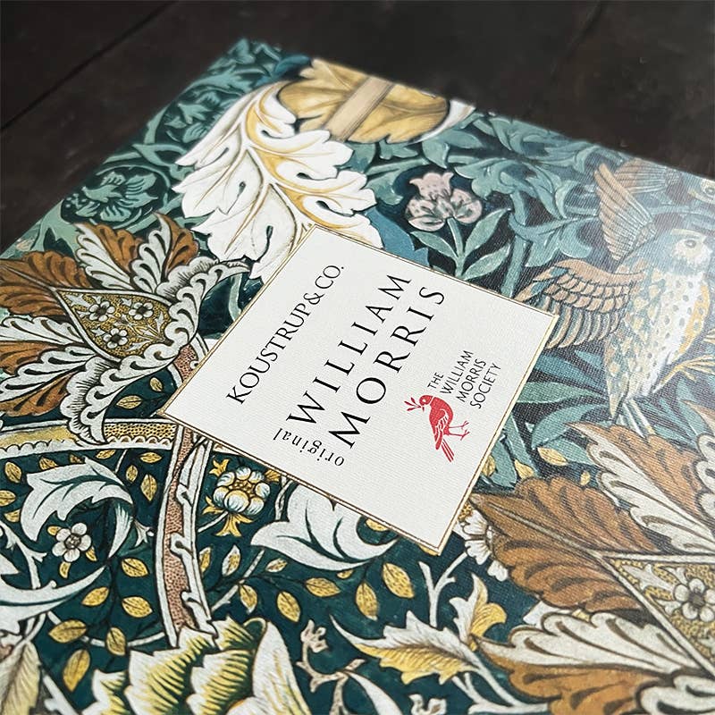 Pañuelo de seda - Morris Pimpernel azul - 50 x 50 cm