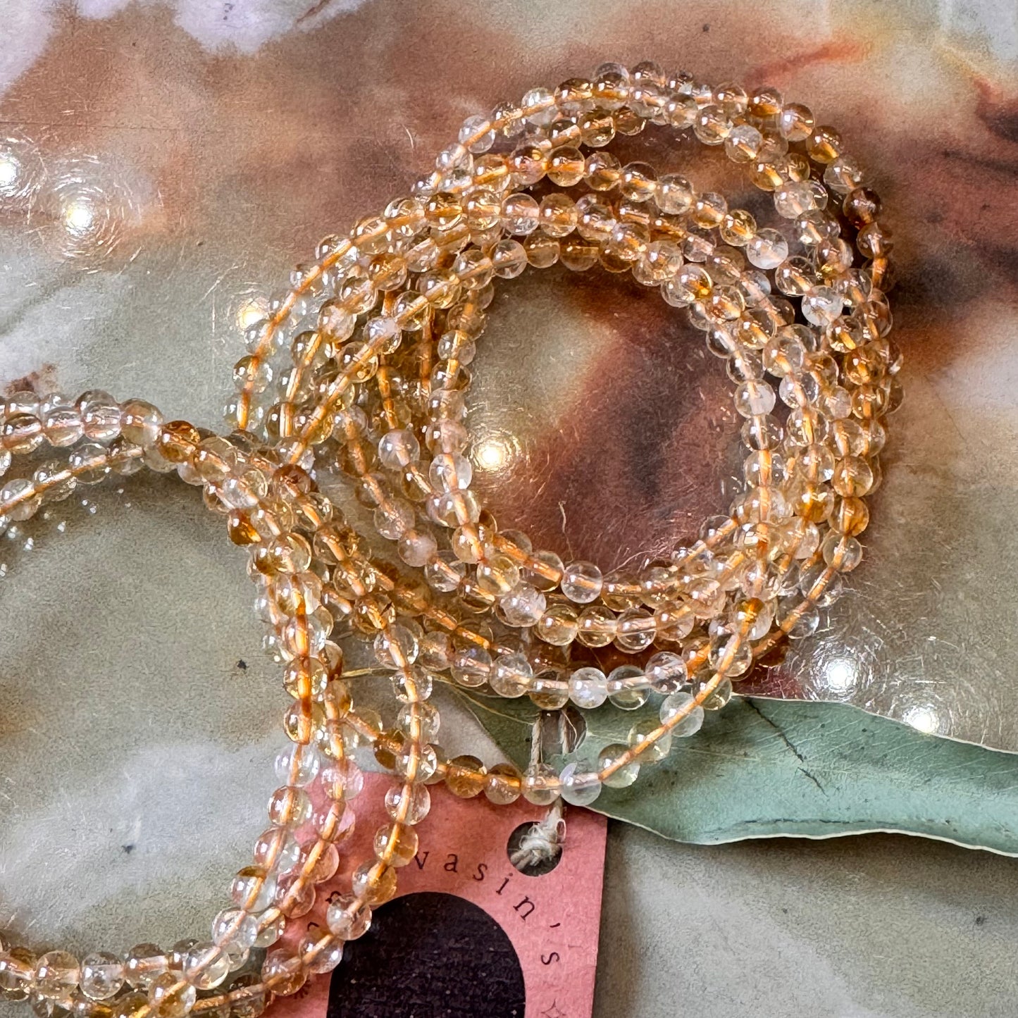 Pulsera Citrino 4 mm