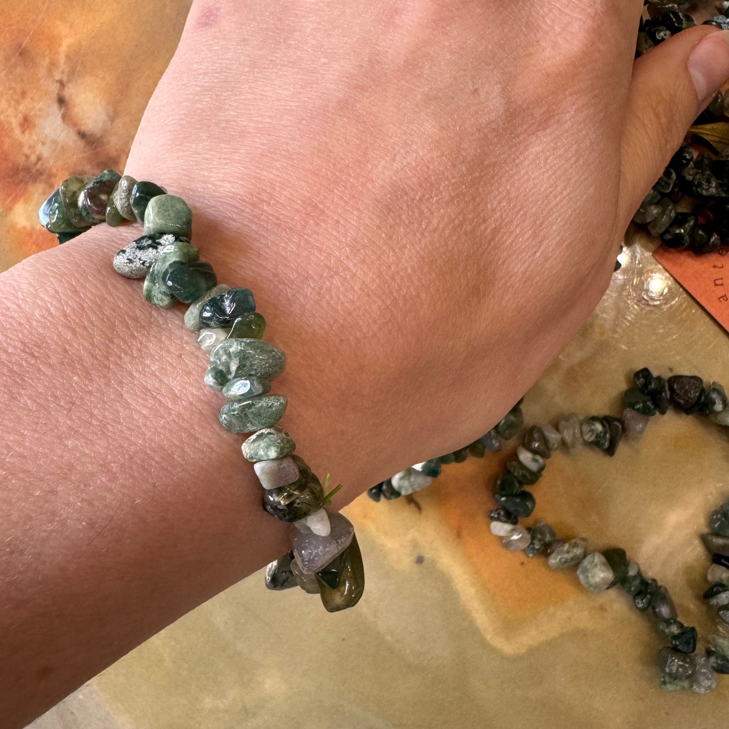 Pulsera Ágata Musgo
