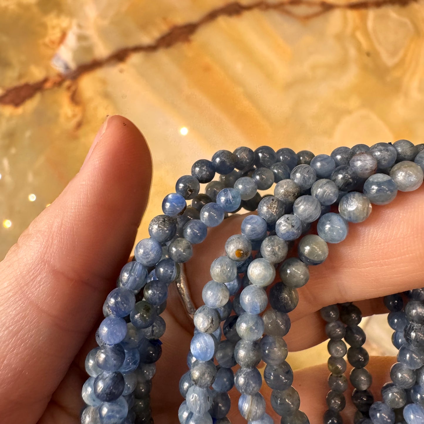 Pulsera Cianita 4 mm