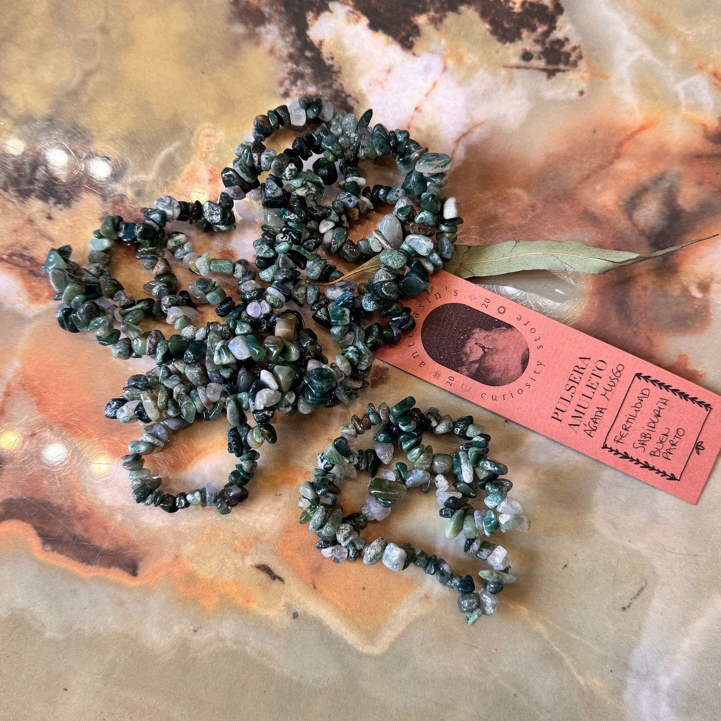 Pulsera Ágata Musgo