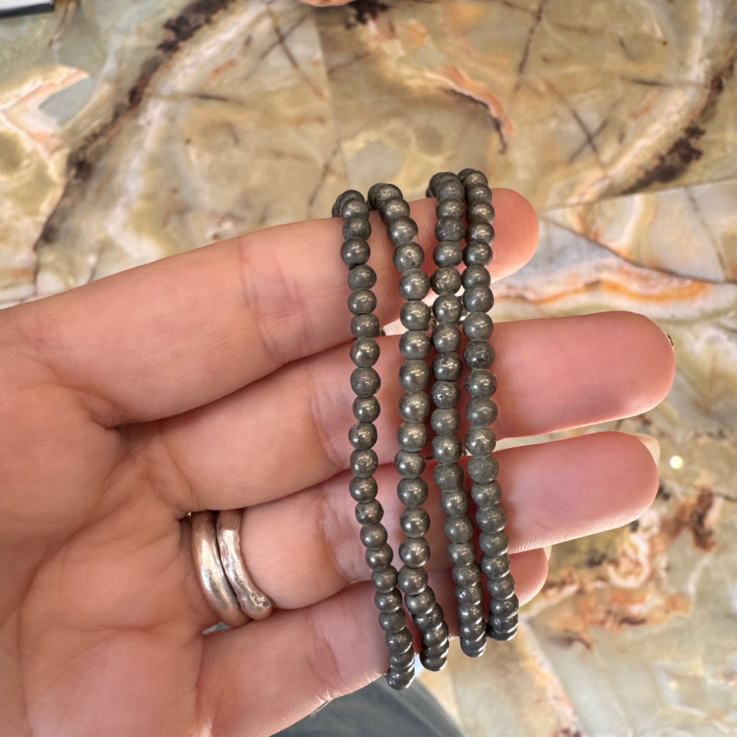 Pulsera Pirita 4mm