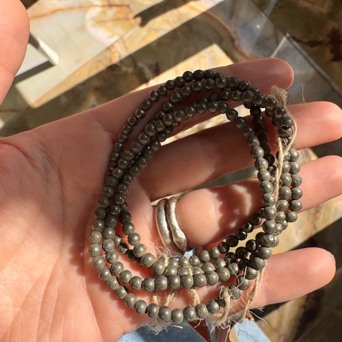 Pulsera Pirita 4mm