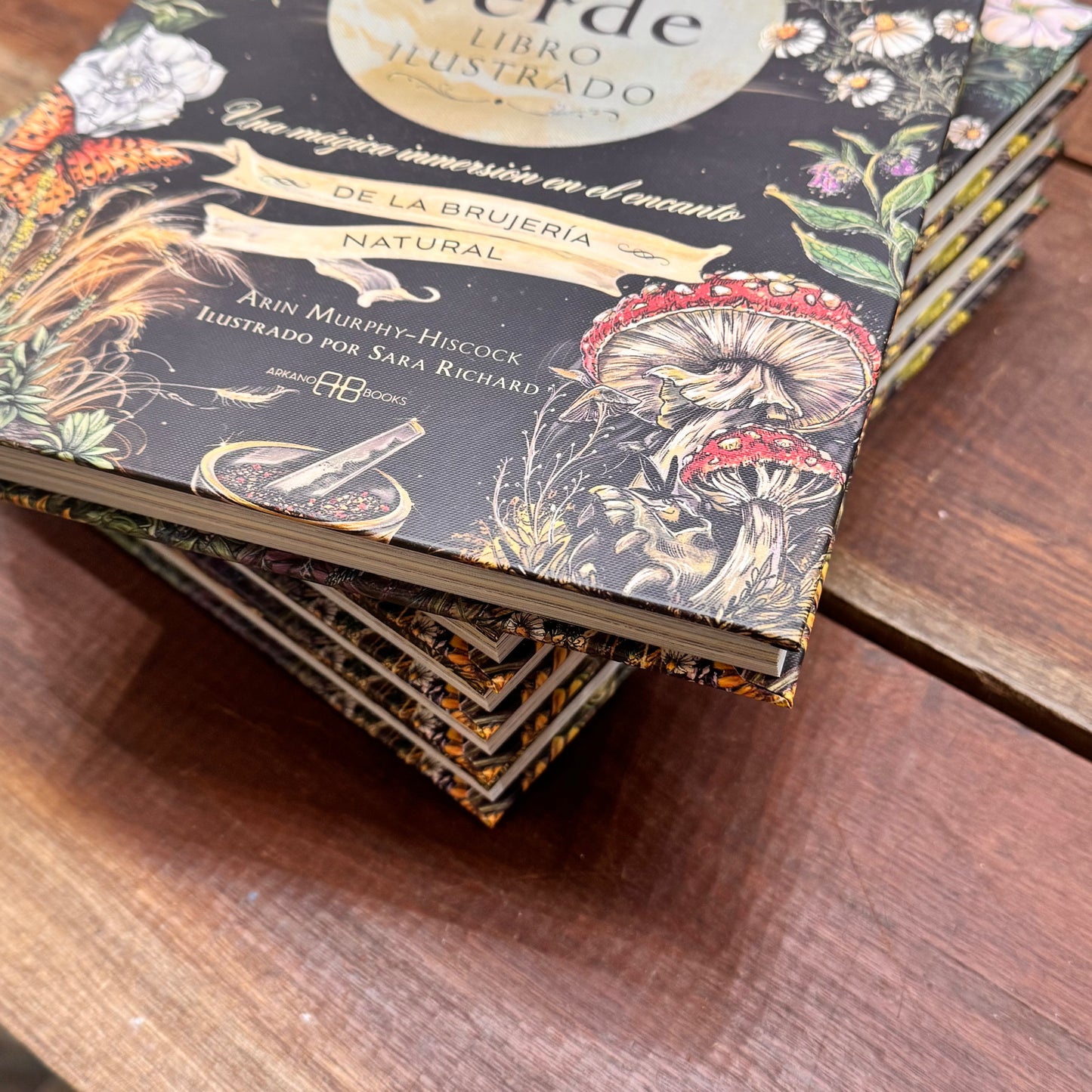 Libro ilustrado de la Bruja verde