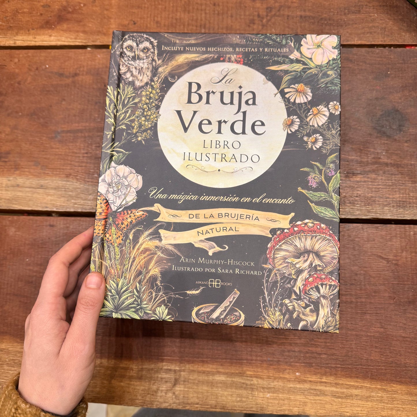 Libro ilustrado de la Bruja verde