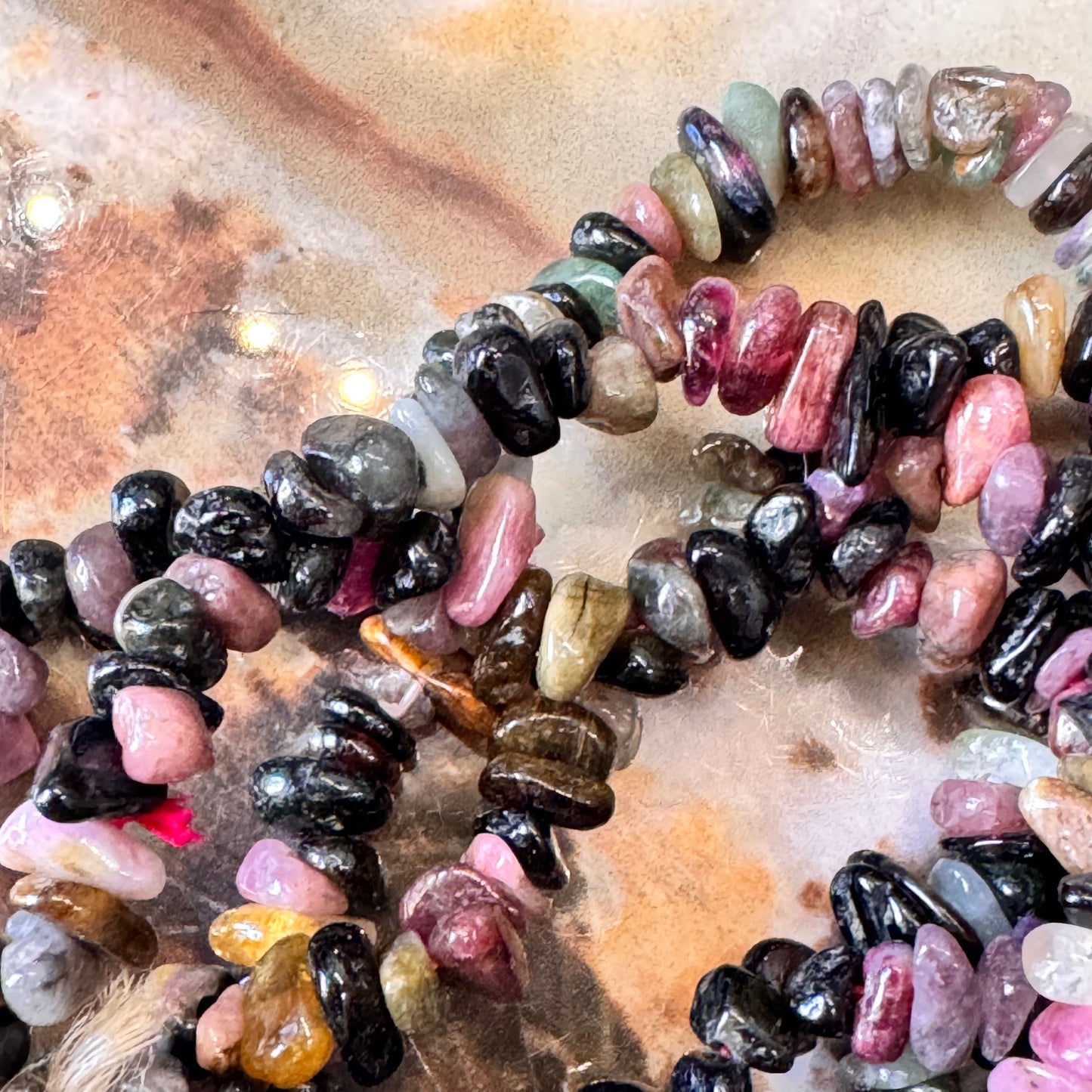Pulsera Turmalina Sandía Chip
