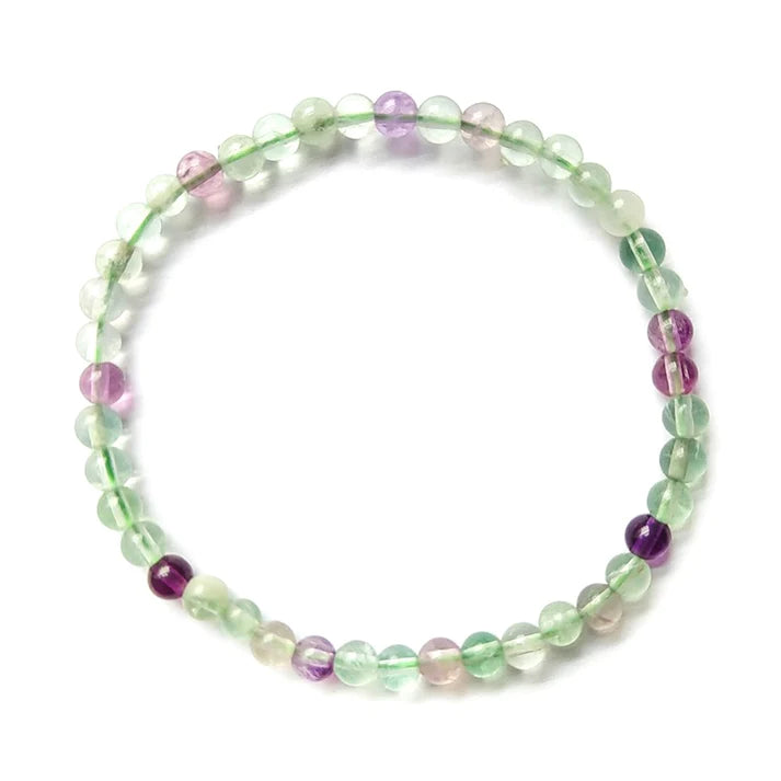 Pulsera fluorita arco iris