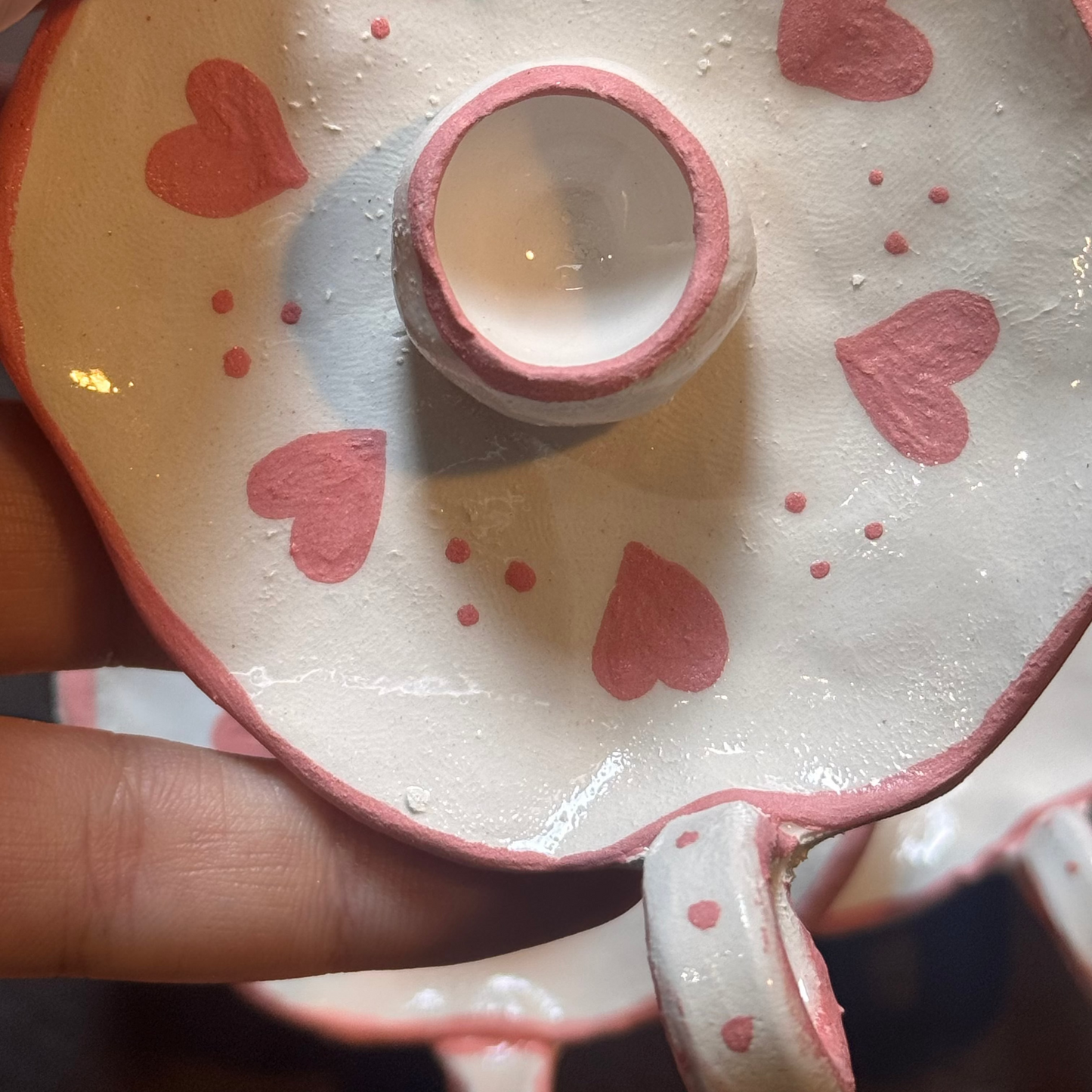 Cuencolabro pintado Corazones